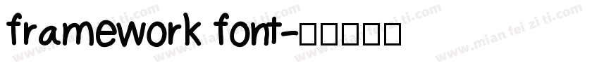 framework font字体转换